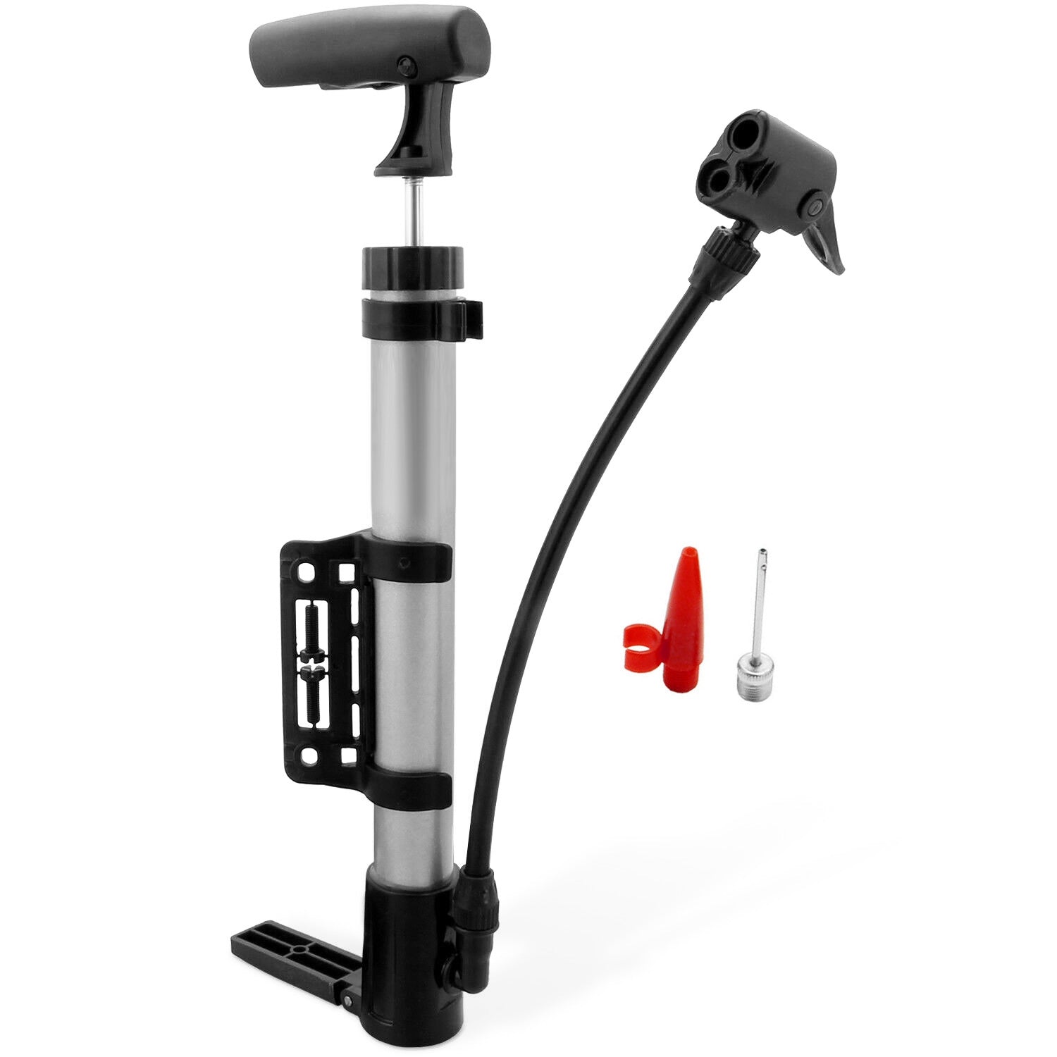 Mini Portable Bike Pump | 116 PSI | Aluminum Alloy | Frame Mount | Presta & Schrader