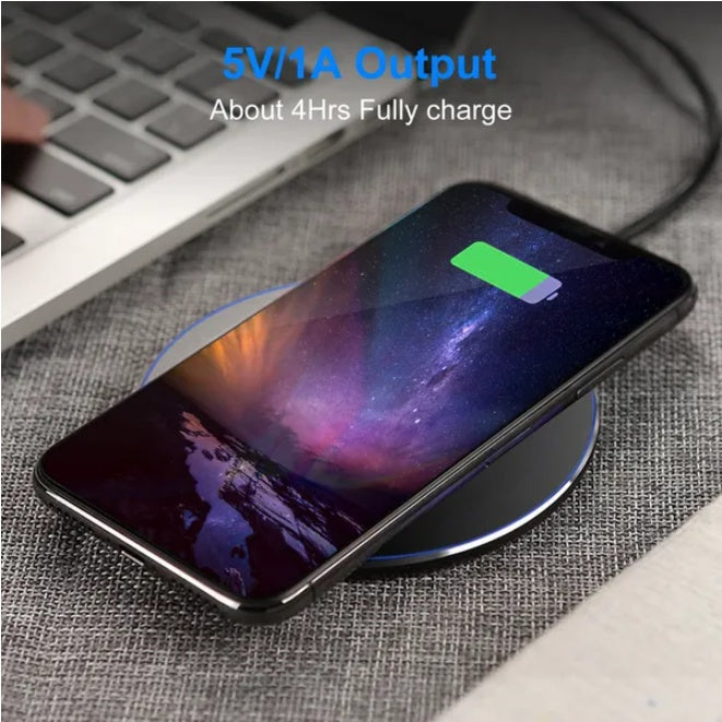 Ultra Slim Qi Wireless Charger – 5W Fast Charging Pad