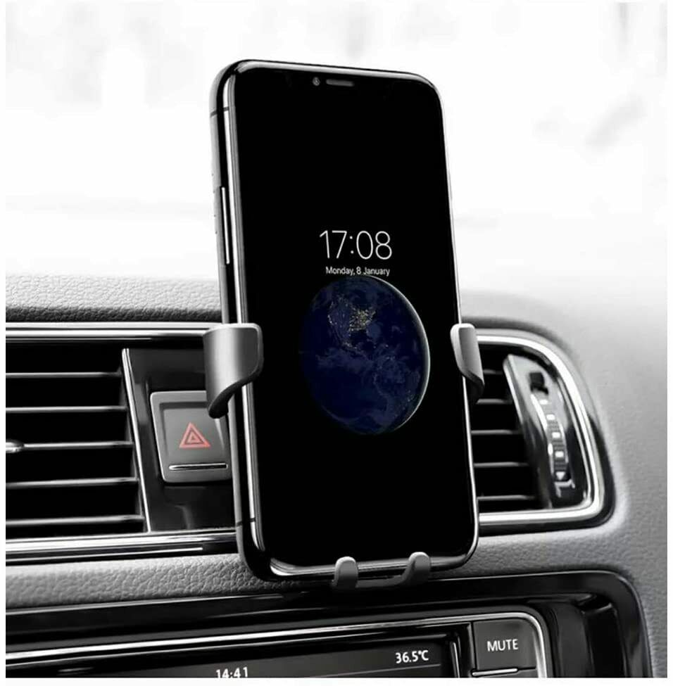 Gravity Air Vent Car Phone Mount – One-Hand Auto-Clamp Holder