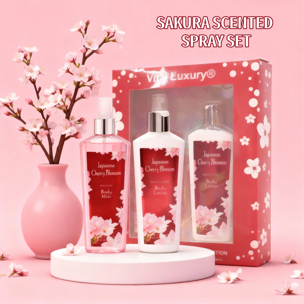 Japanese Cherry Blossom Body Lotion & Mist Gift Set