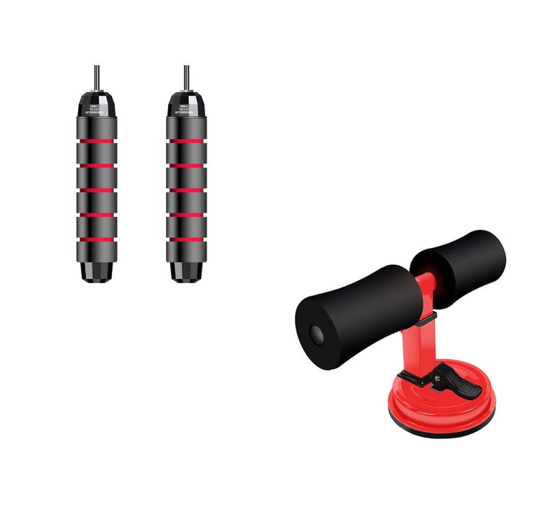 Sit-Up Bar Trainer | Steel Spring | Foam Padded | Home Strength Training