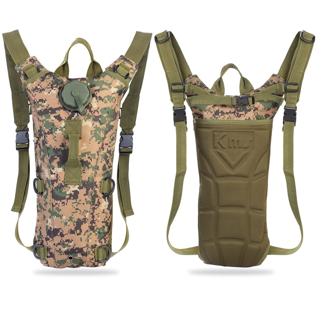 3L Tactical Hydration Backpack | Water Bladder Included | 600D Nylon | Hiking & Cycling