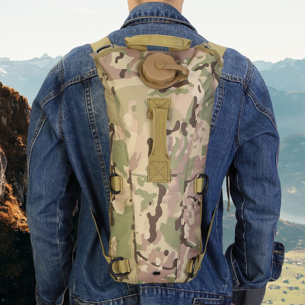 3L Tactical Hydration Backpack | Water Bladder Included | 600D Nylon | Hiking & Cycling
