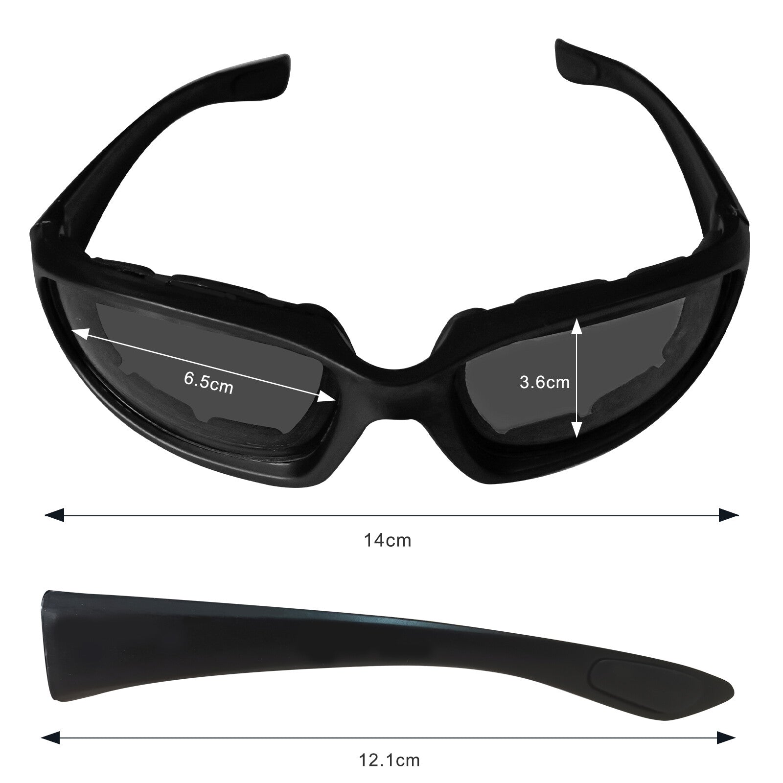 Wrap-Around Cycling Sunglasses | UV400 | Polycarbonate Lens | Windproof Sports Glasses
