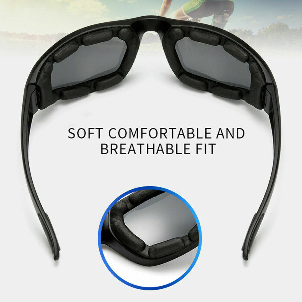 Wrap-Around Cycling Sunglasses | UV400 | Polycarbonate Lens | Windproof Sports Glasses