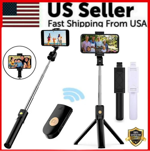 3-in-1 Selfie Stick Tripod with Bluetooth Remote – Extendable & Foldable