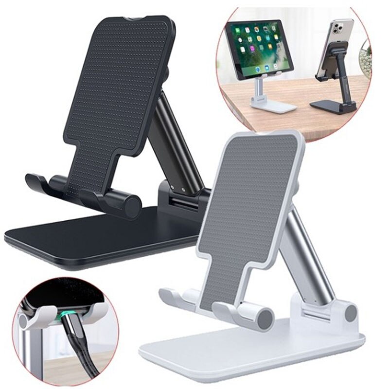 Adjustable Aluminum Phone & Tablet Stand – Foldable Desktop Holder for iPhone & iPad