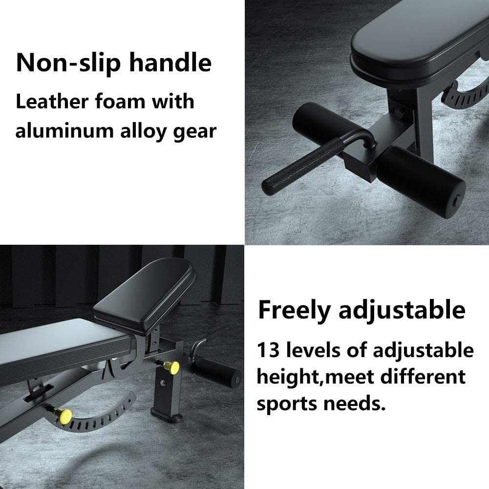 Adjustable Weight Bench | 1000lb Capacity | 12-Position | Foldable Home Gym Bench Press