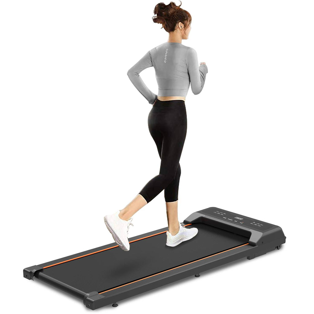 Walking Pad Under Desk Treadmill | 2.5HP | LED Display & Remote | 0.6–5 MPH | 245lb Capacity
