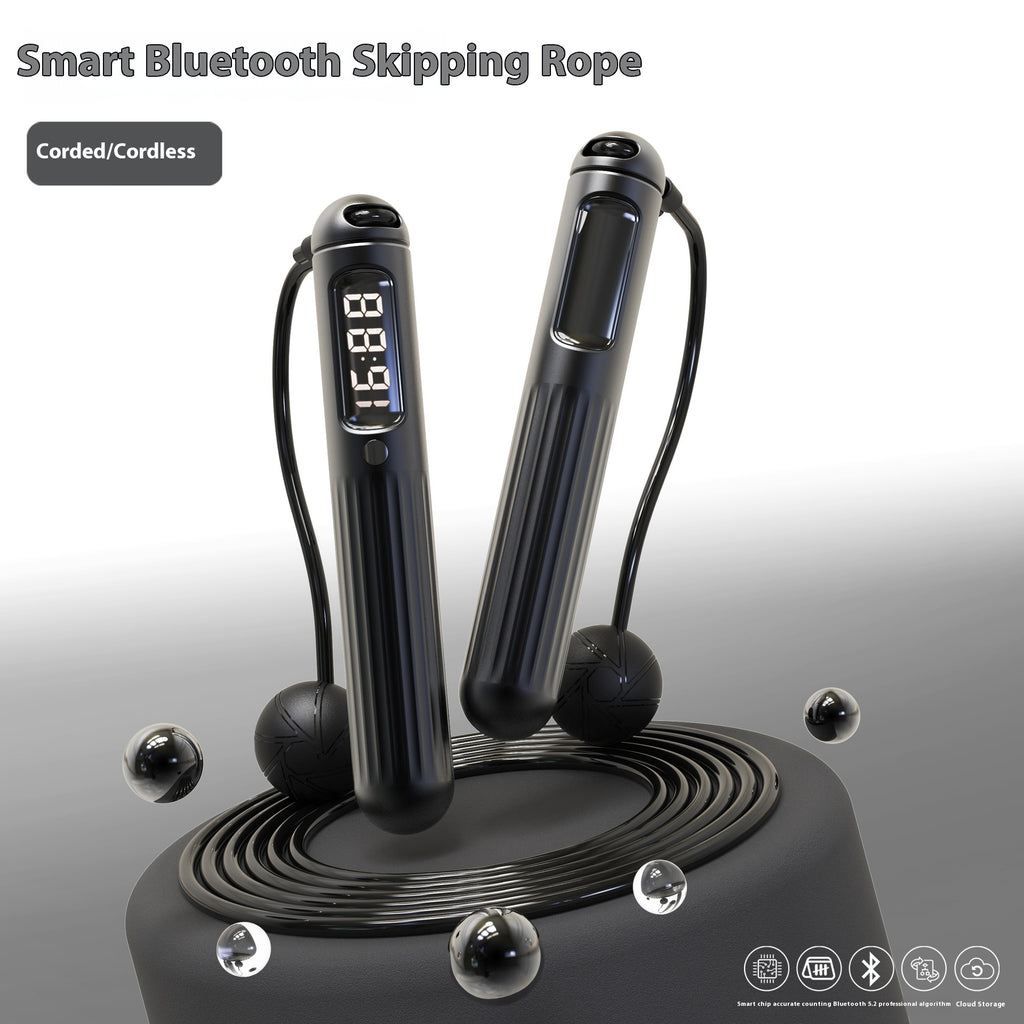Smart Bluetooth Jump Rope with Digital Counter | Weighted Fitness Skipping Rope