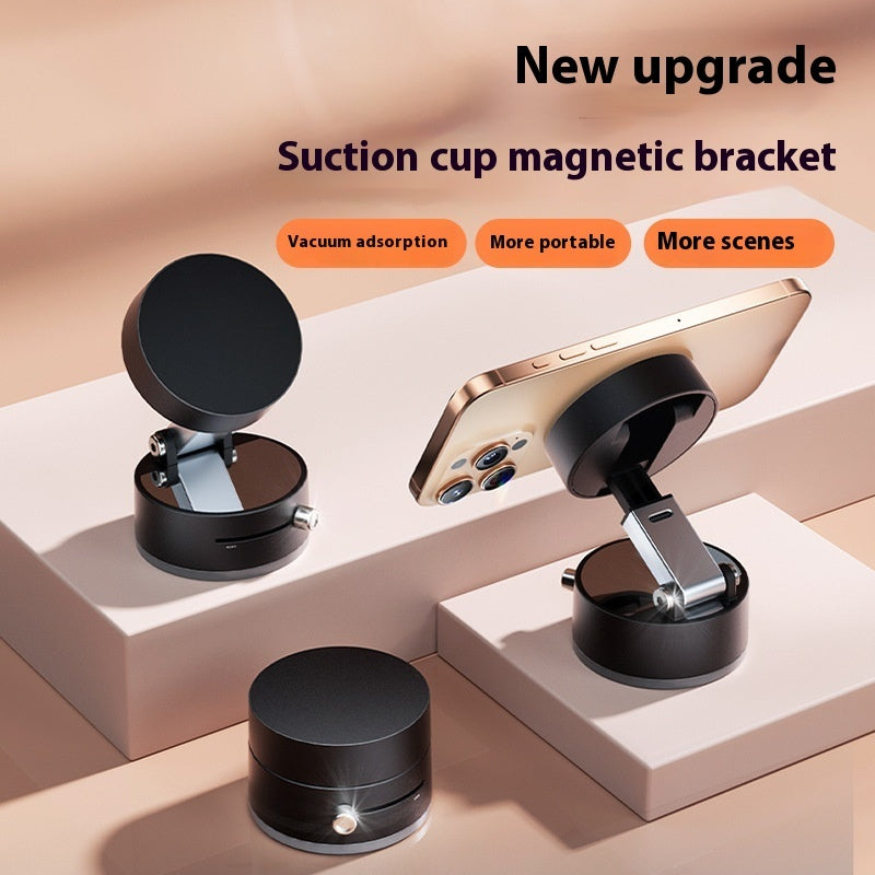 Magnetic Vacuum Car Phone Holder – Hands-Free Dashboard & Mirror Mount