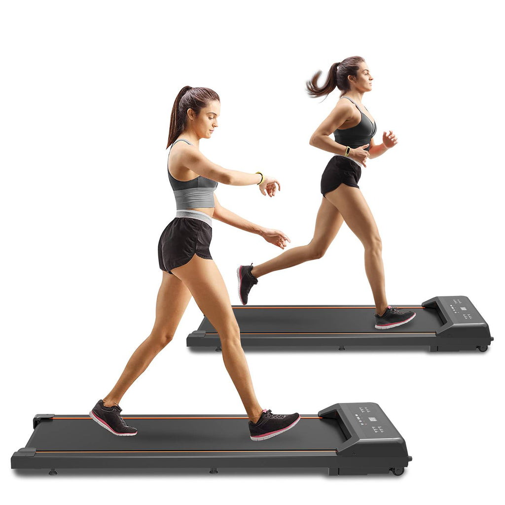 Walking Pad Under Desk Treadmill | 2.5HP | LED Display & Remote | 0.6–5 MPH | 245lb Capacity