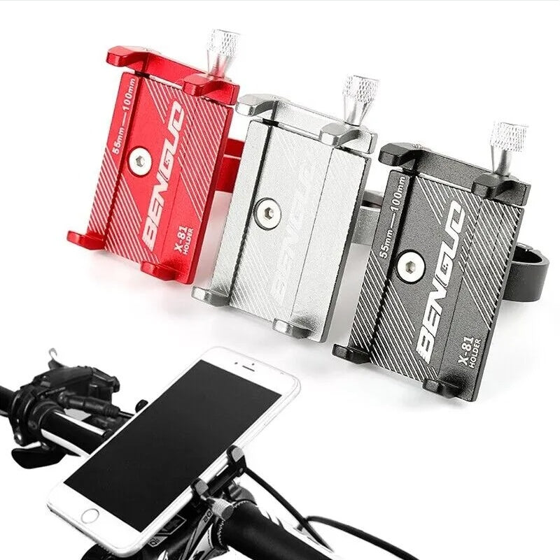 Aluminum Bike & Motorcycle Phone Mount – Universal Handlebar Holder