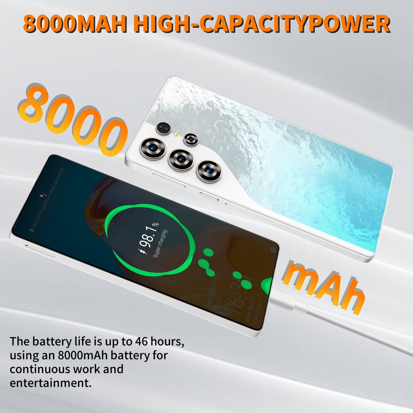 C26 Ultra 5G Unlocked Smartphone | 6.9" FHD | 8GB 256GB | Stylus | 8000mAh | Android 15