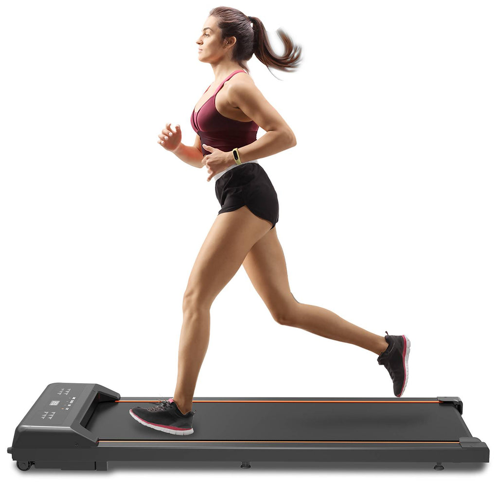 Walking Pad Under Desk Treadmill | 2.5HP | LED Display & Remote | 0.6–5 MPH | 245lb Capacity