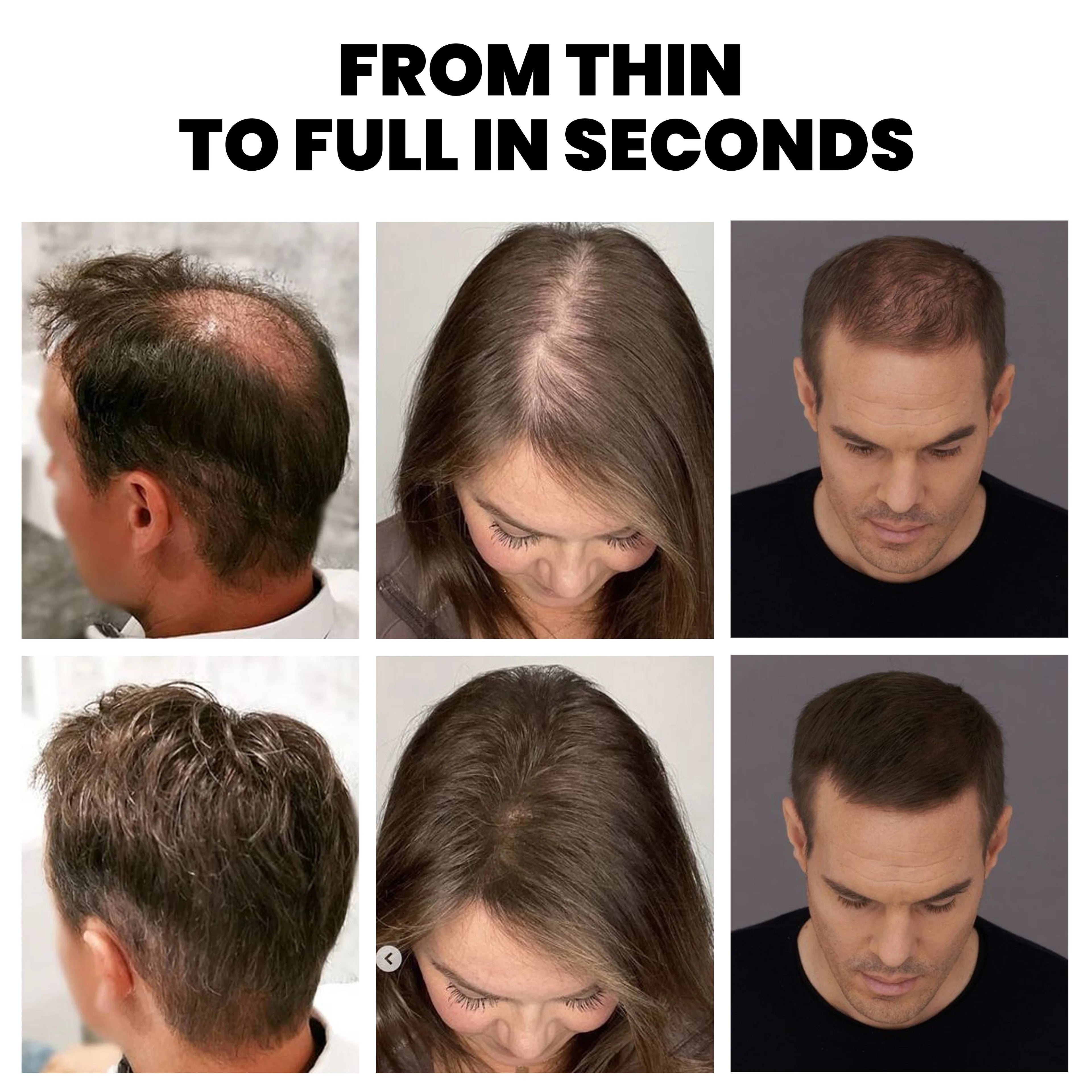 Hair Thickening Fibers & Hold Spray Set | 2-in-1 Coverage Kit