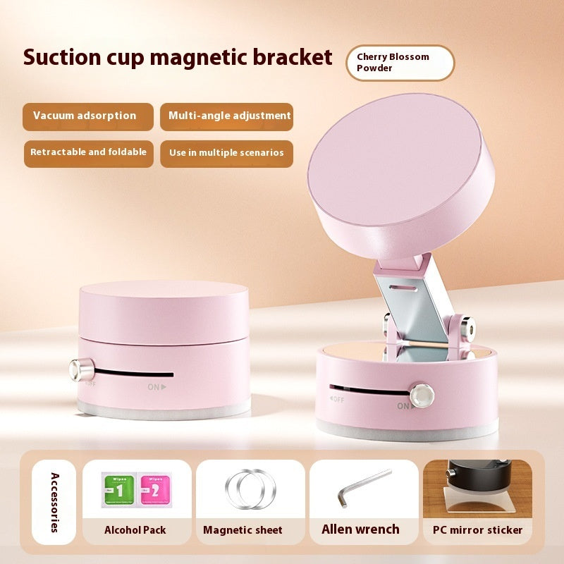 Magnetic Vacuum Car Phone Holder – Hands-Free Dashboard & Mirror Mount