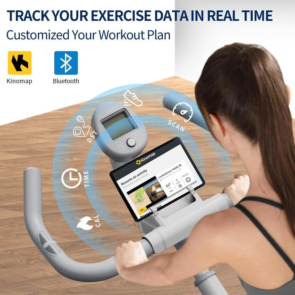 Magnetic Resistance Exercise Bike | Home Gym Stationary Bike | Digital Display | Quiet Flywheel