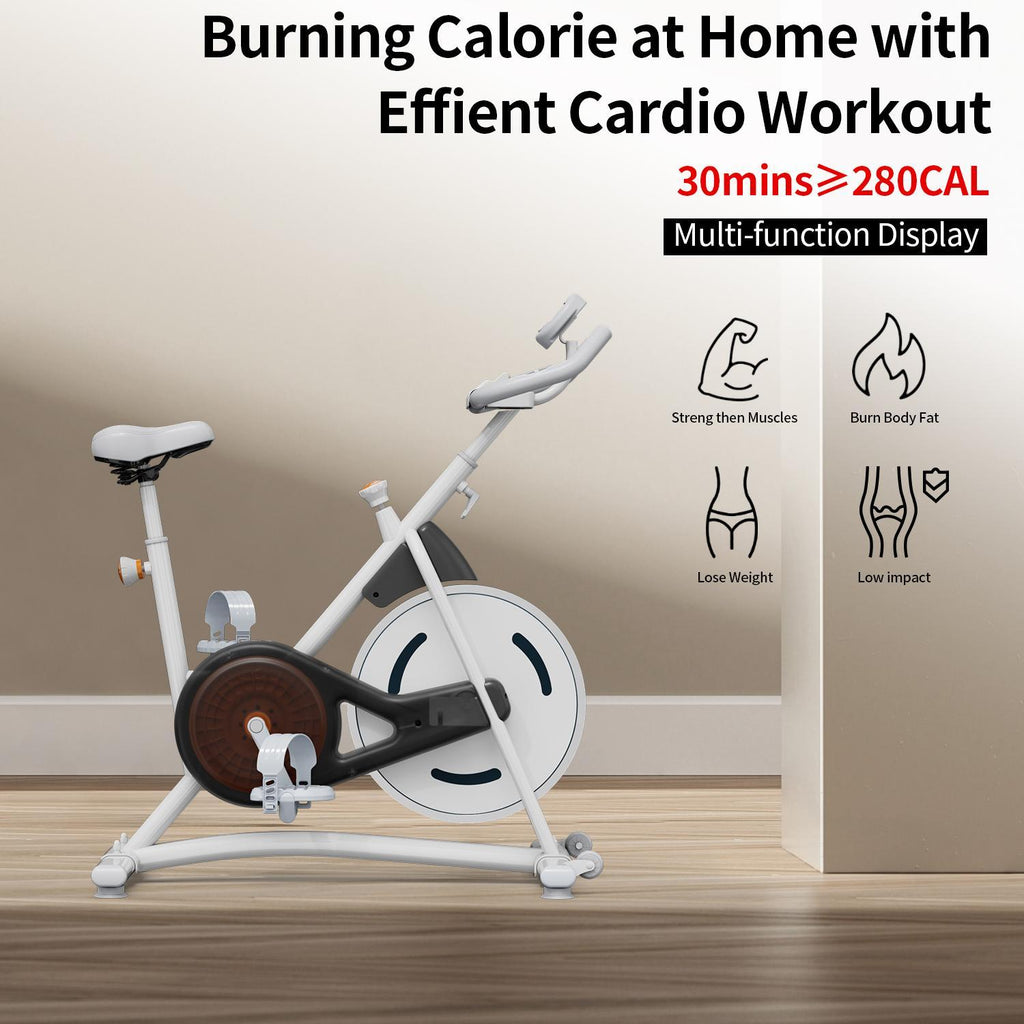 Magnetic Resistance Exercise Bike | Home Gym Stationary Bike | Digital Display | Quiet Flywheel