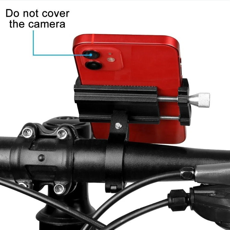 Aluminum Bike & Motorcycle Phone Mount – Universal Handlebar Holder