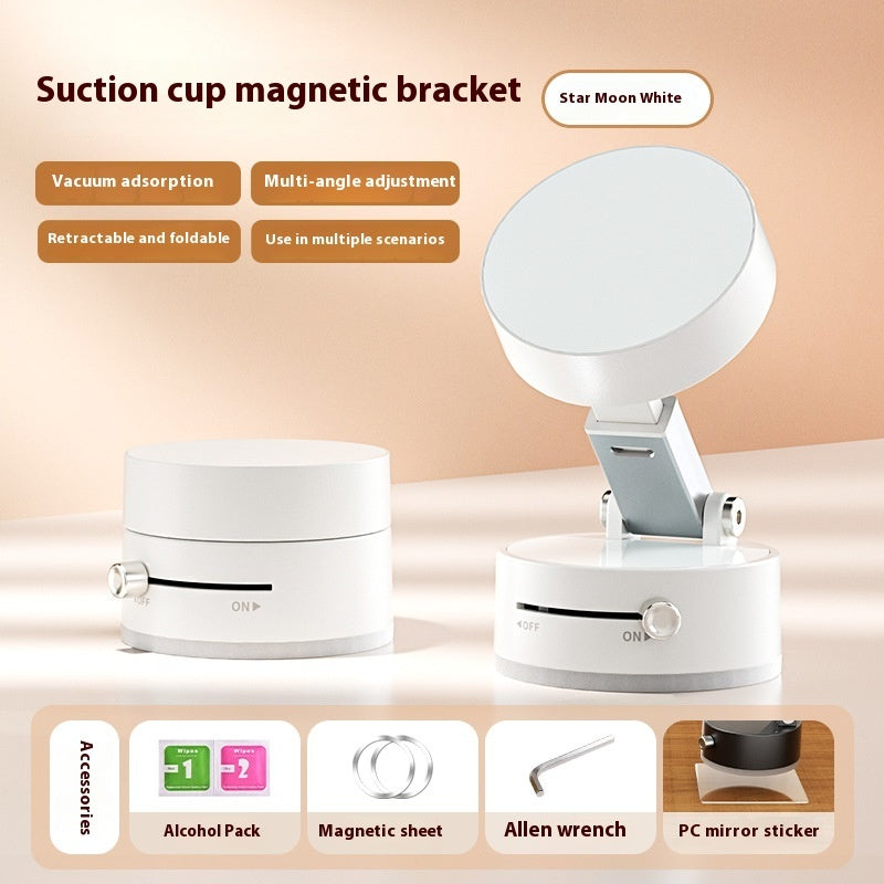 Magnetic Vacuum Car Phone Holder – Hands-Free Dashboard & Mirror Mount