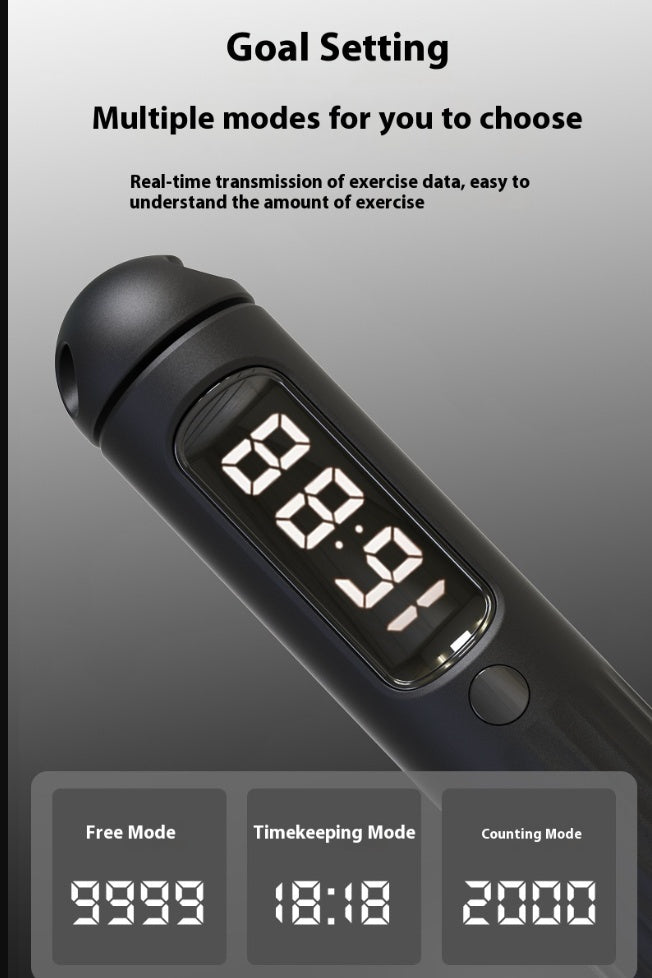 Smart Bluetooth Jump Rope with Digital Counter | Weighted Fitness Skipping Rope