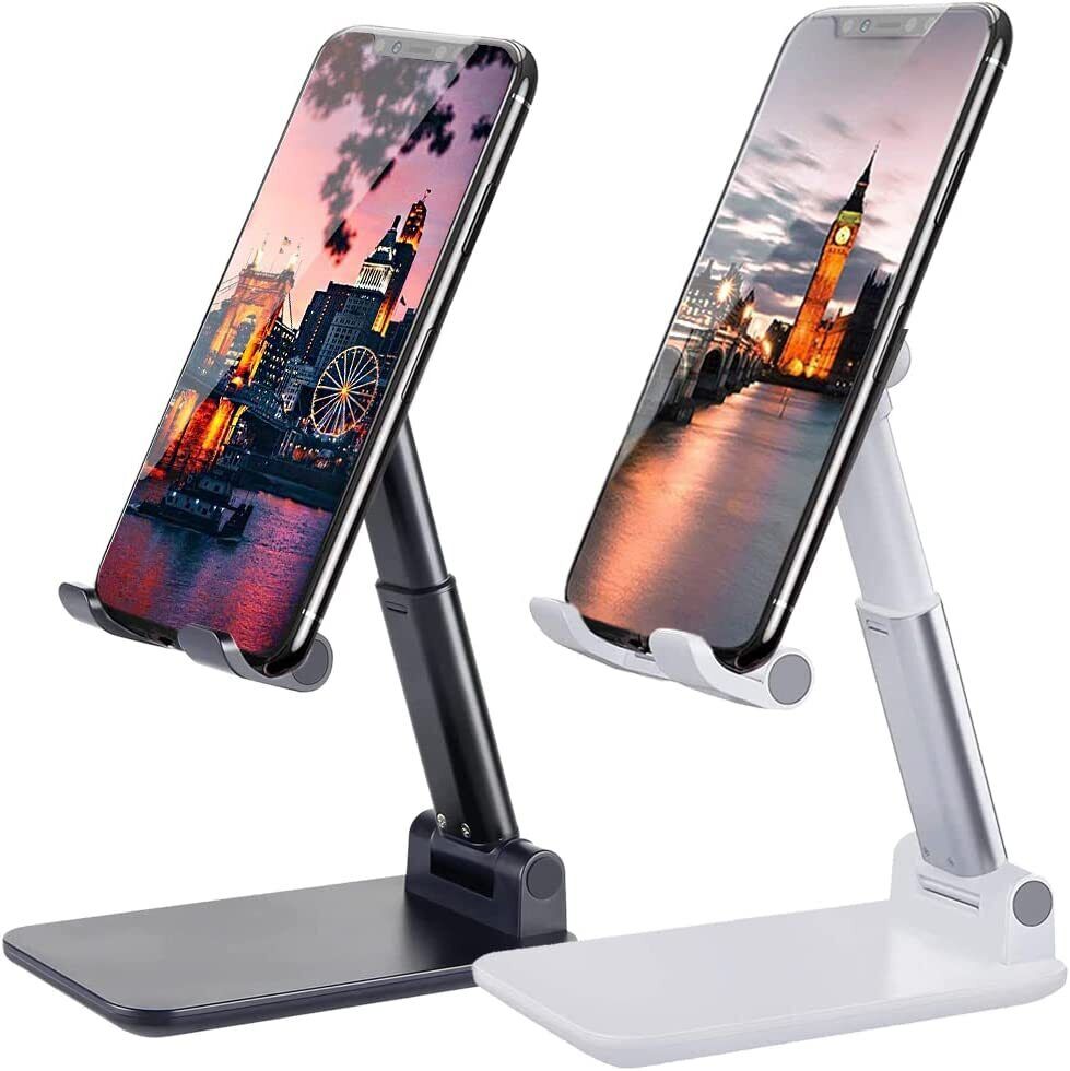 Foldable Phone & Tablet Stand – Aluminum Desktop Holder