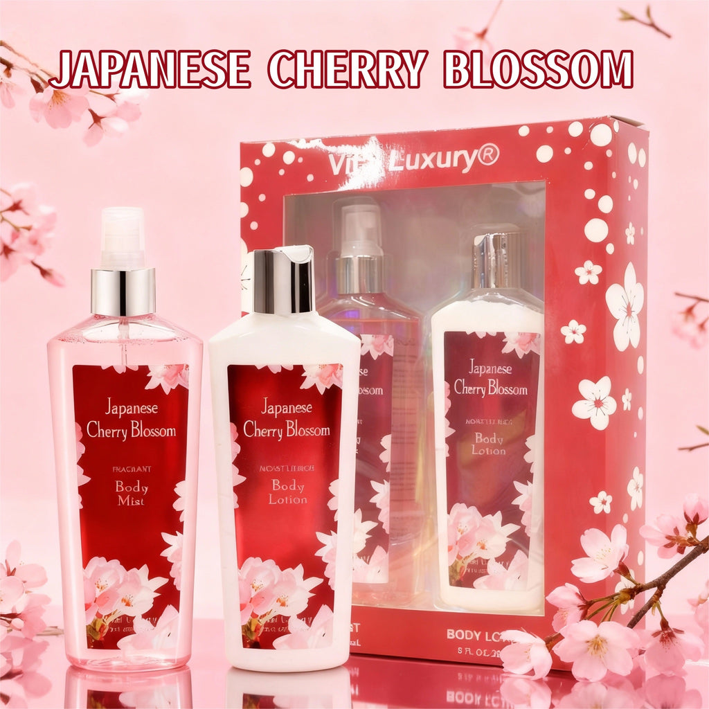 Japanese Cherry Blossom Body Lotion & Mist Gift Set