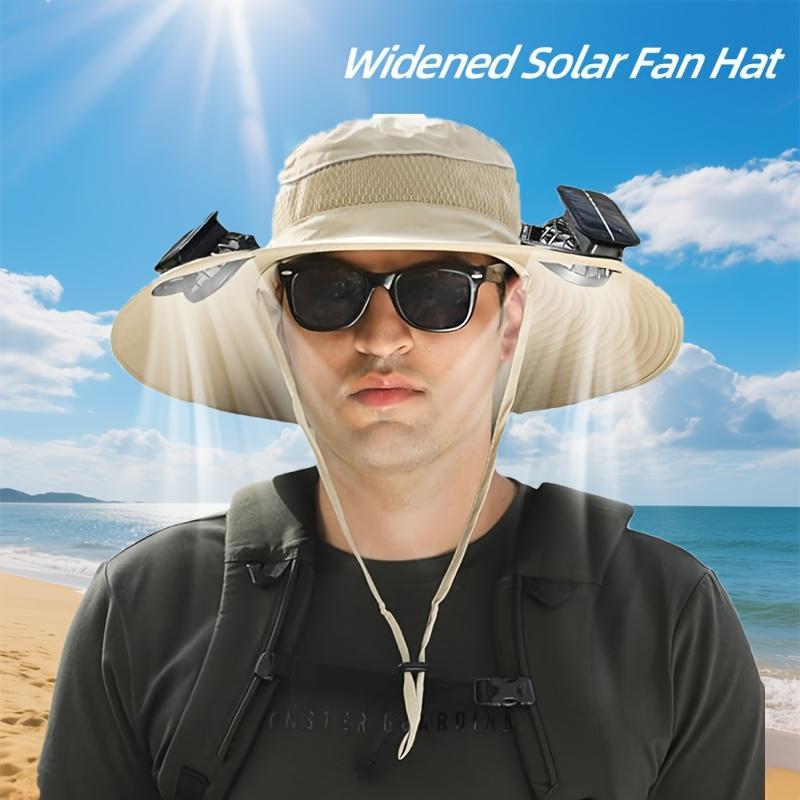 Solar-Powered Fan Hat | 3-Speed Cooling | USB Rechargeable | Outdoor Fisherman Hat
