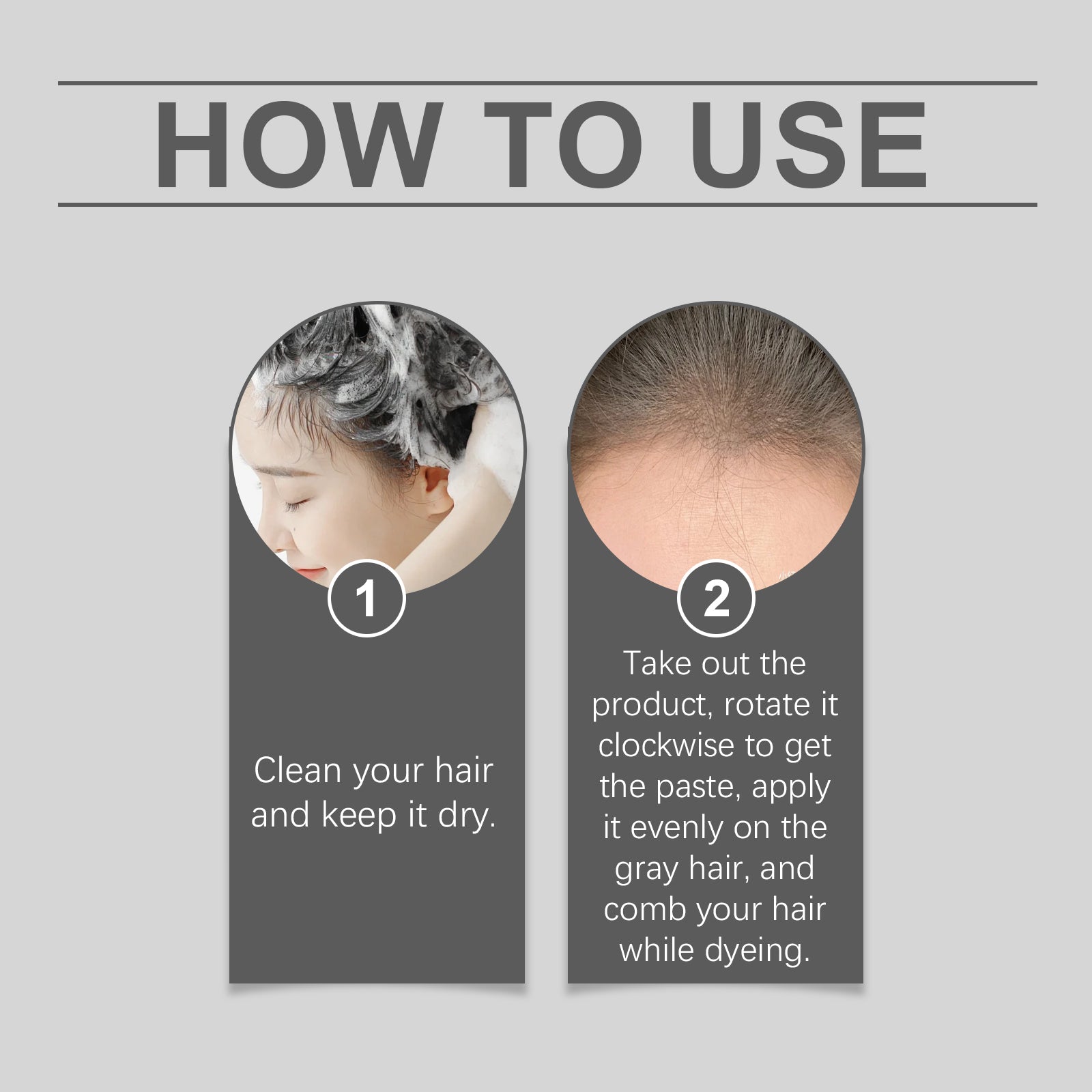 Temporary Hair Color stick - Natural Gentle Pigment Applicator