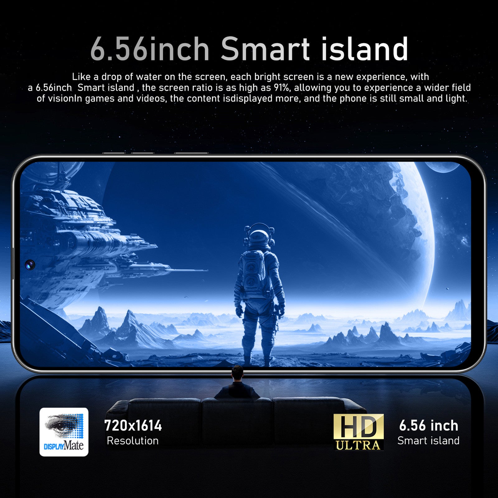 30 Pro Unlocked 5G Smartphone | 6.5" 120Hz | 6GB 256GB | Snapdragon | 6800mAh