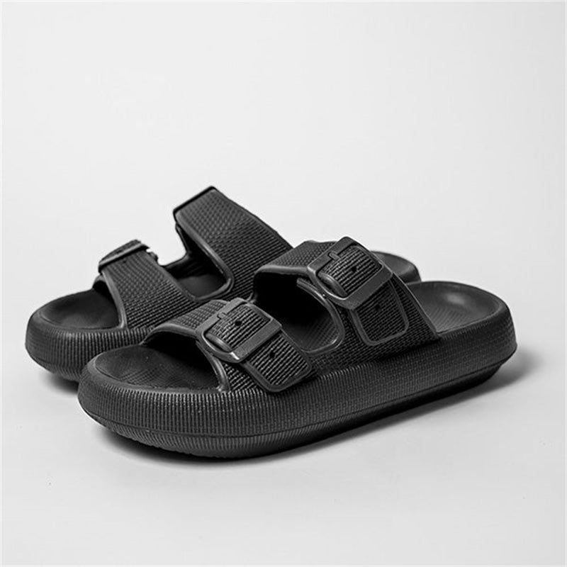 Women's Thick-Sole EVA Sandals & Slippers | Massage Footbed | Indoor & Outdoor