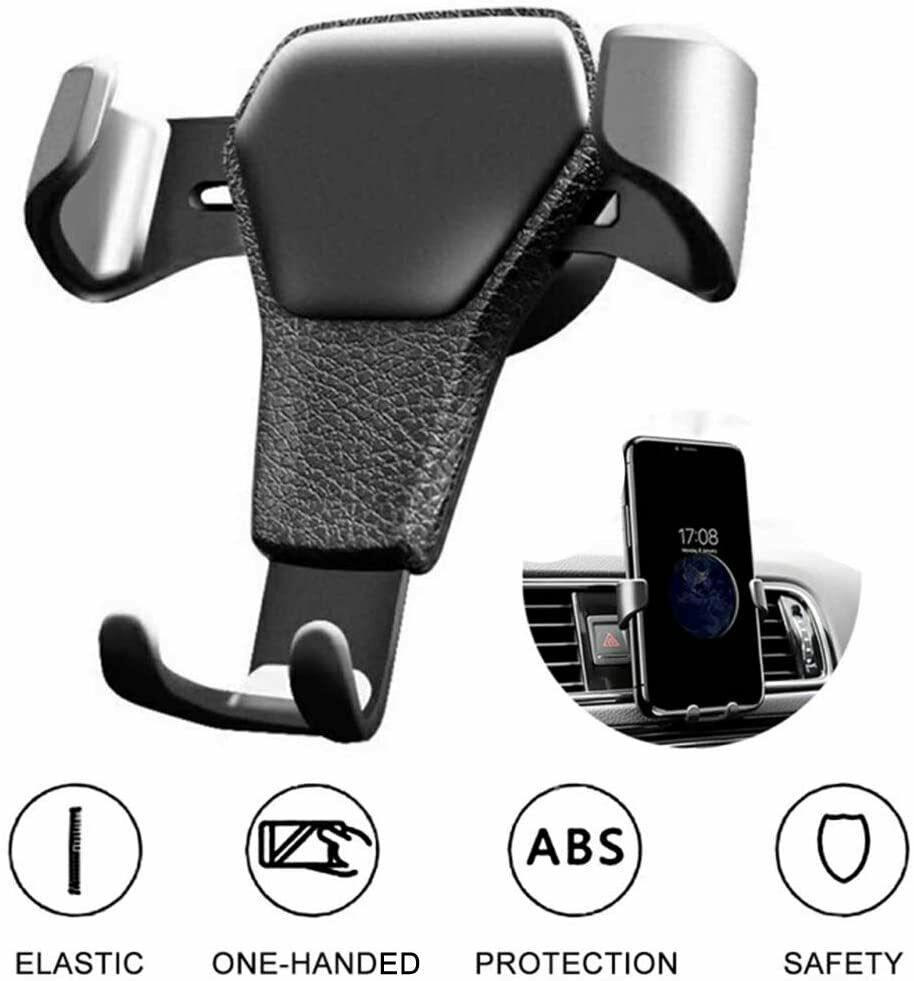 Gravity Air Vent Car Phone Mount – One-Hand Auto-Clamp Holder