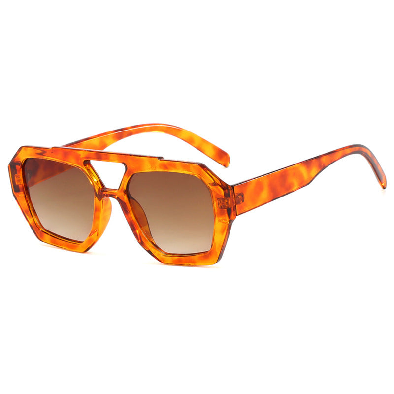Oversized Leopard Frame Sunglasses | UV400 | Beach & Vacation Style
