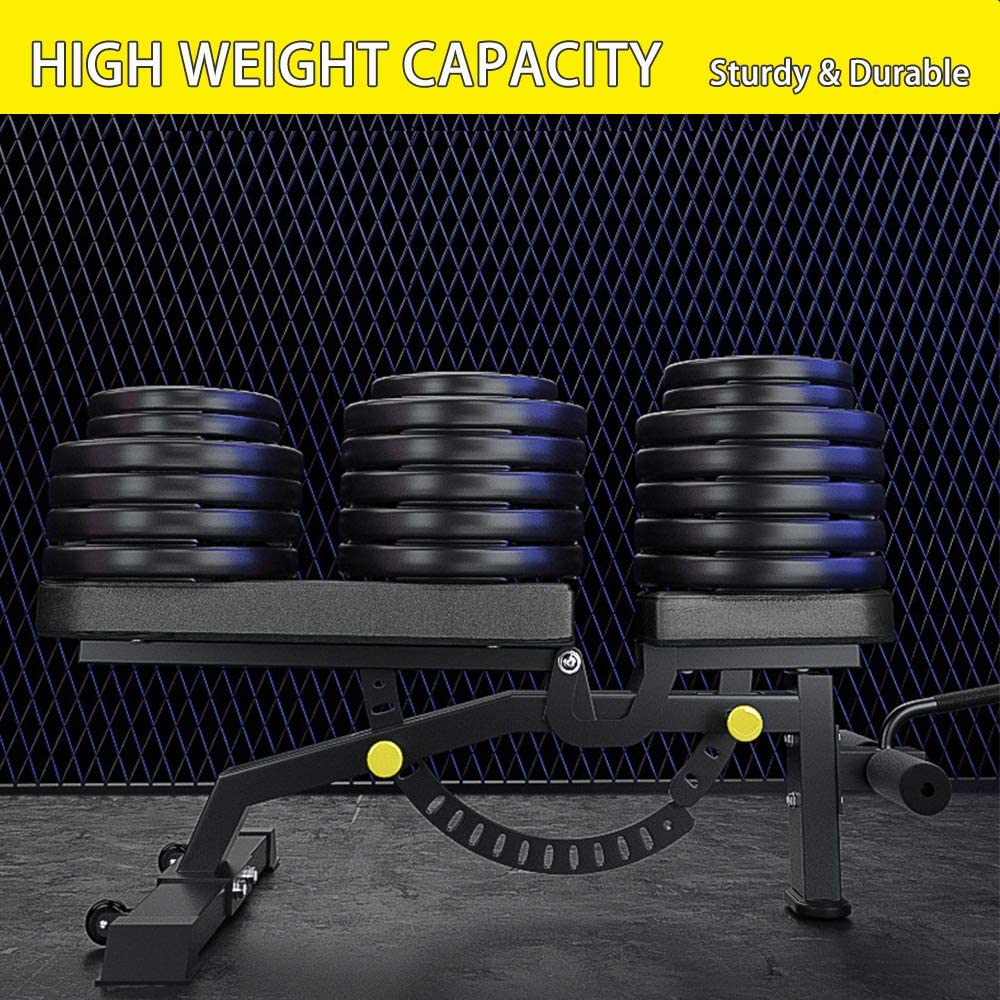 Adjustable Weight Bench | 1000lb Capacity | 12-Position | Foldable Home Gym Bench Press