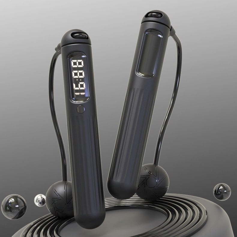 Smart Bluetooth Jump Rope with Digital Counter | Weighted Fitness Skipping Rope