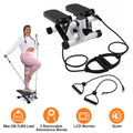 Mini Stair Stepper with Resistance Bands | LCD Display | 330lb Capacity | Home Gym