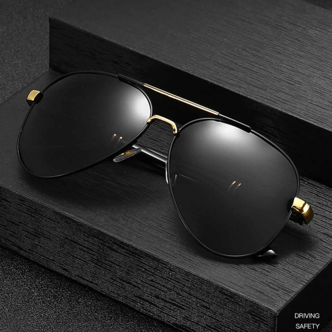 Polarized Color-Changing Sunglasses | Metal Full Frame | UV400 | TAC Lenses