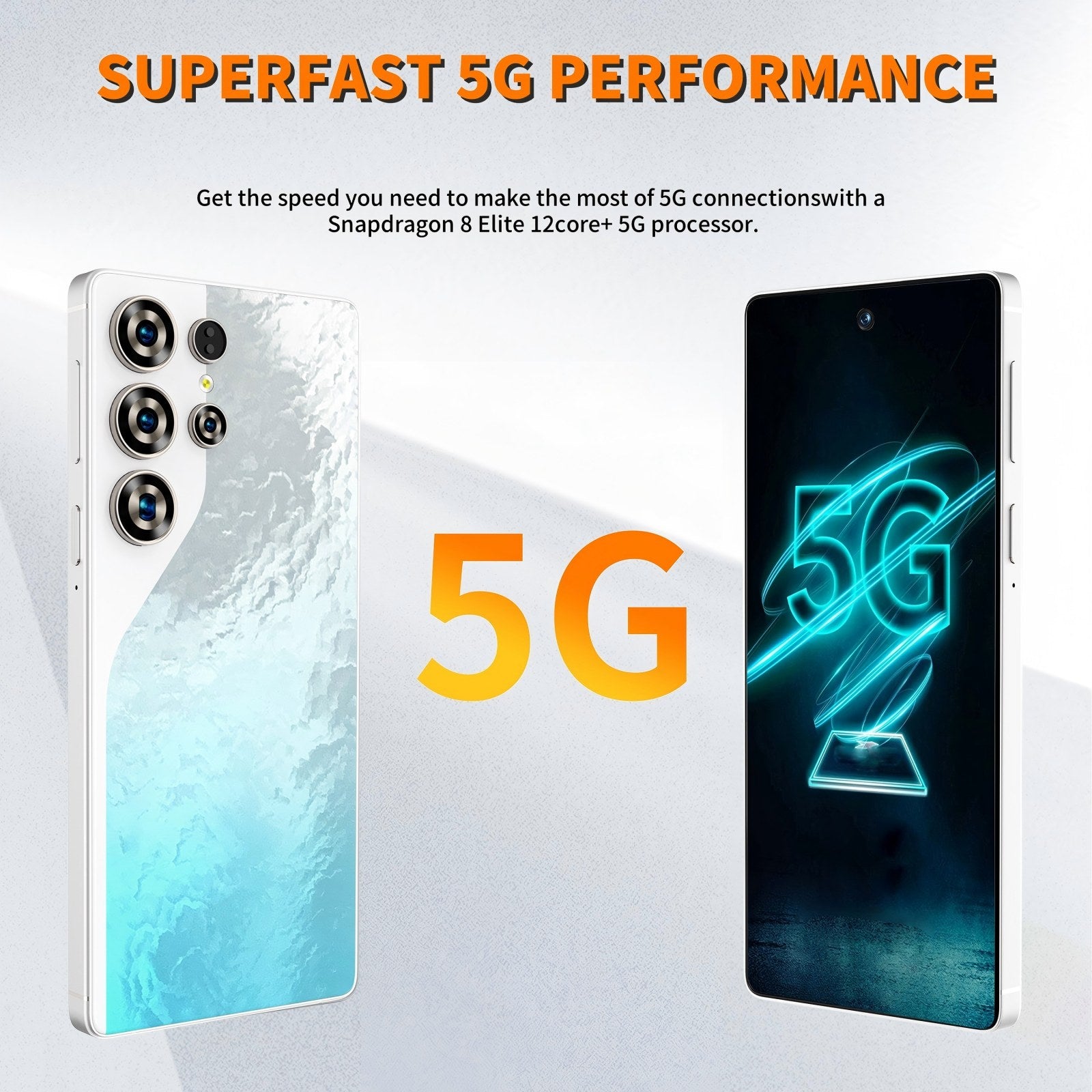C26 Ultra 5G Unlocked Smartphone | 6.9" FHD | 8GB 256GB | Stylus | 8000mAh | Android 15