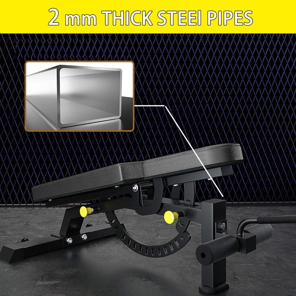 Adjustable Weight Bench | 1000lb Capacity | 12-Position | Foldable Home Gym Bench Press