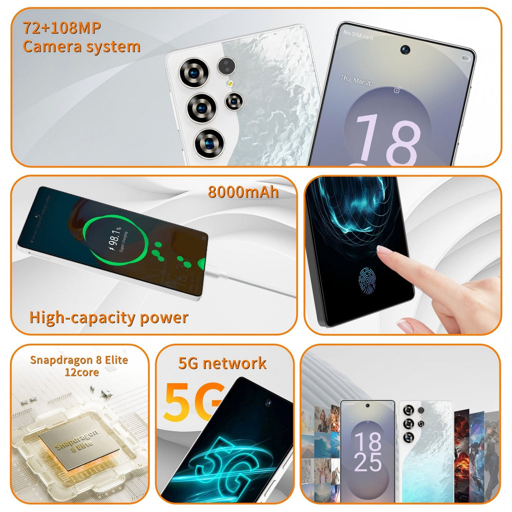 C26 Ultra 5G Unlocked Smartphone | 6.9" FHD | 8GB 256GB | Stylus | 8000mAh | Android 15