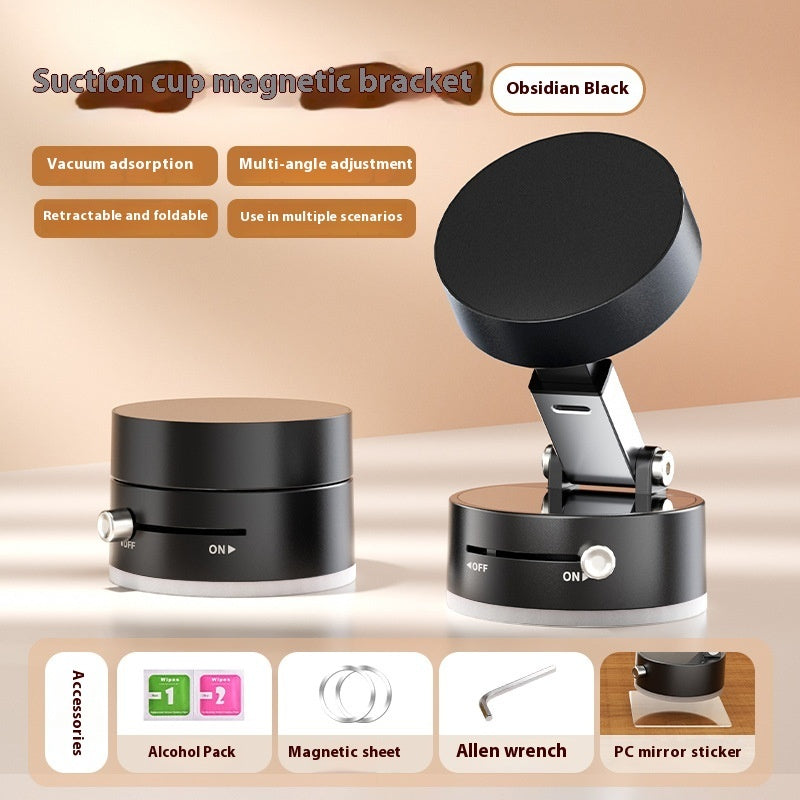 Magnetic Vacuum Car Phone Holder – Hands-Free Dashboard & Mirror Mount