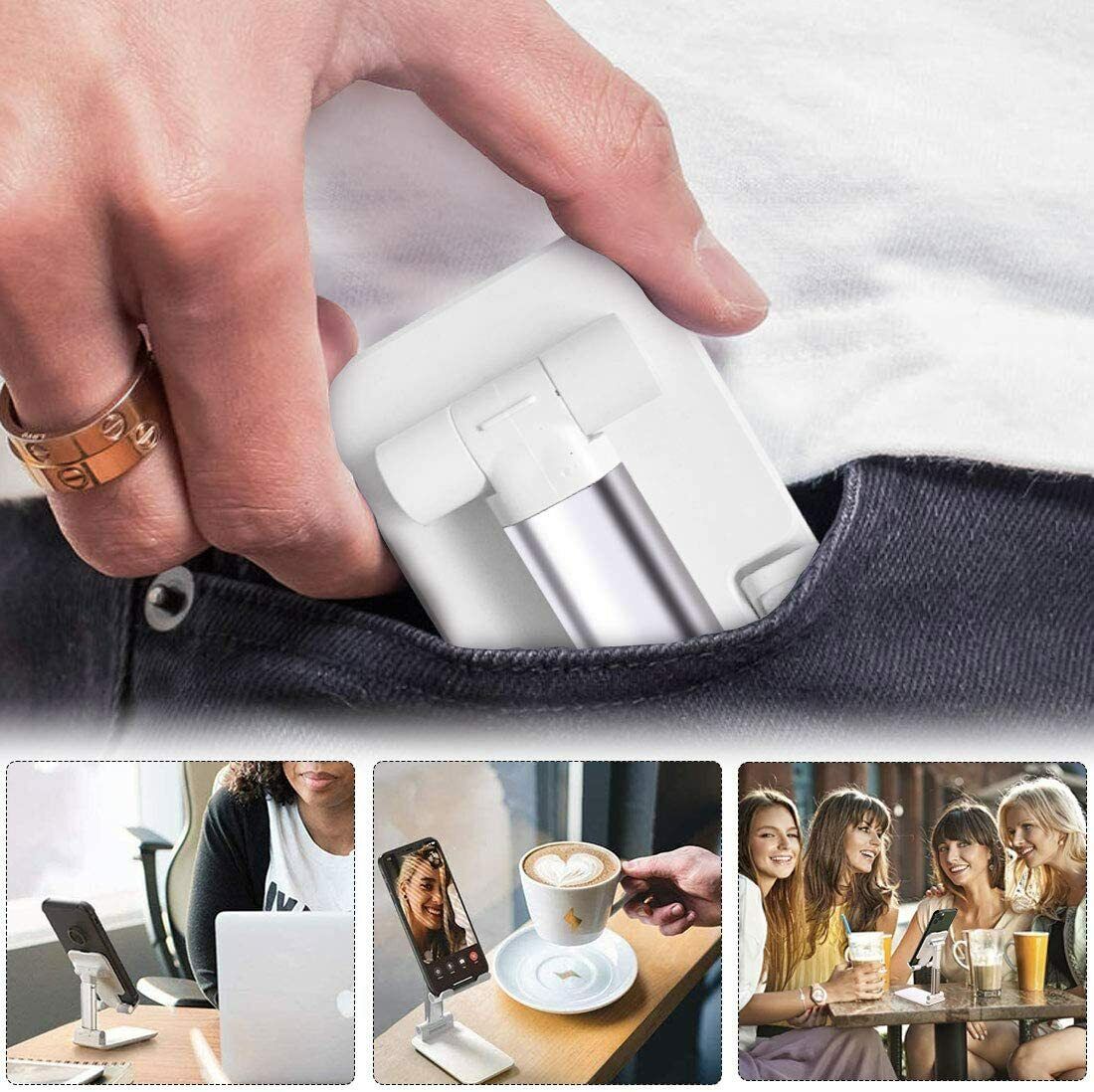 Foldable Phone & Tablet Stand – Aluminum Desktop Holder