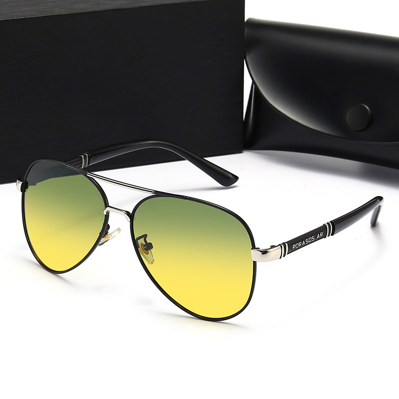 Polarized Color-Changing Sunglasses | Metal Full Frame | UV400 | TAC Lenses