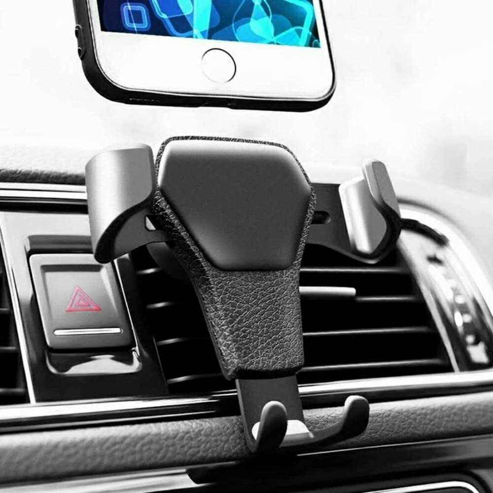 Gravity Air Vent Car Phone Mount – One-Hand Auto-Clamp Holder