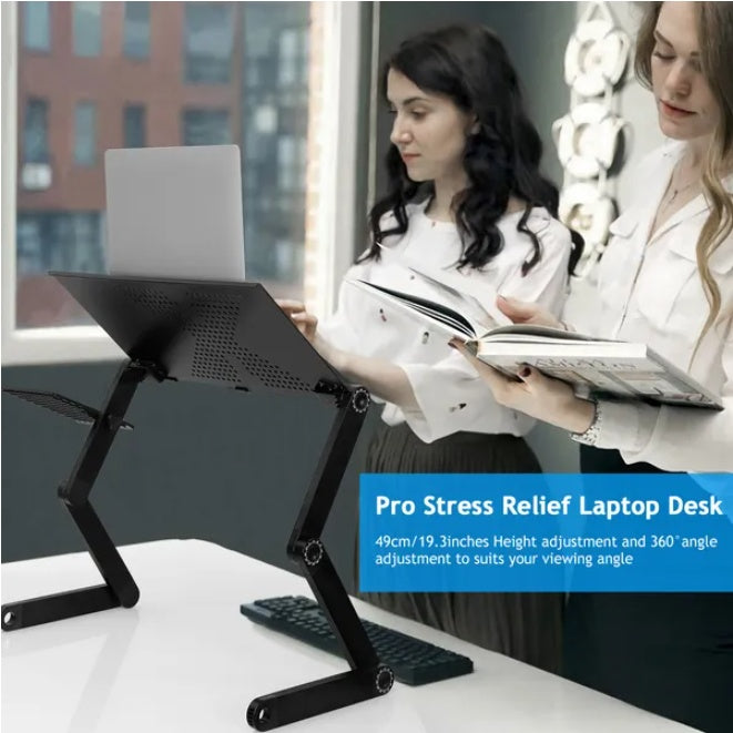 Foldable Laptop Desk – Portable Adjustable Lap Table for Bed & Sofa