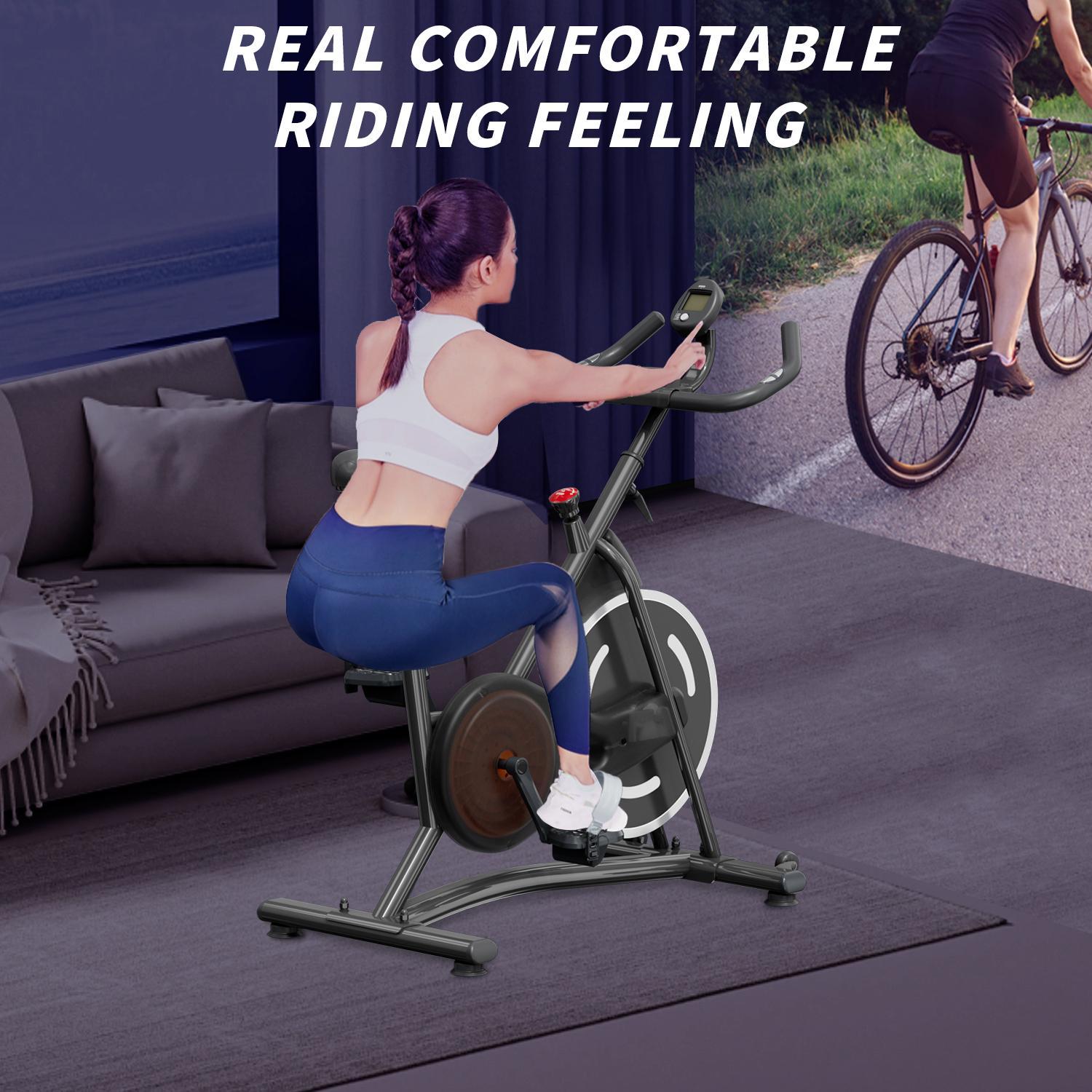 Magnetic Resistance Exercise Bike | Home Gym Stationary Bike | Digital Display | Quiet Flywheel