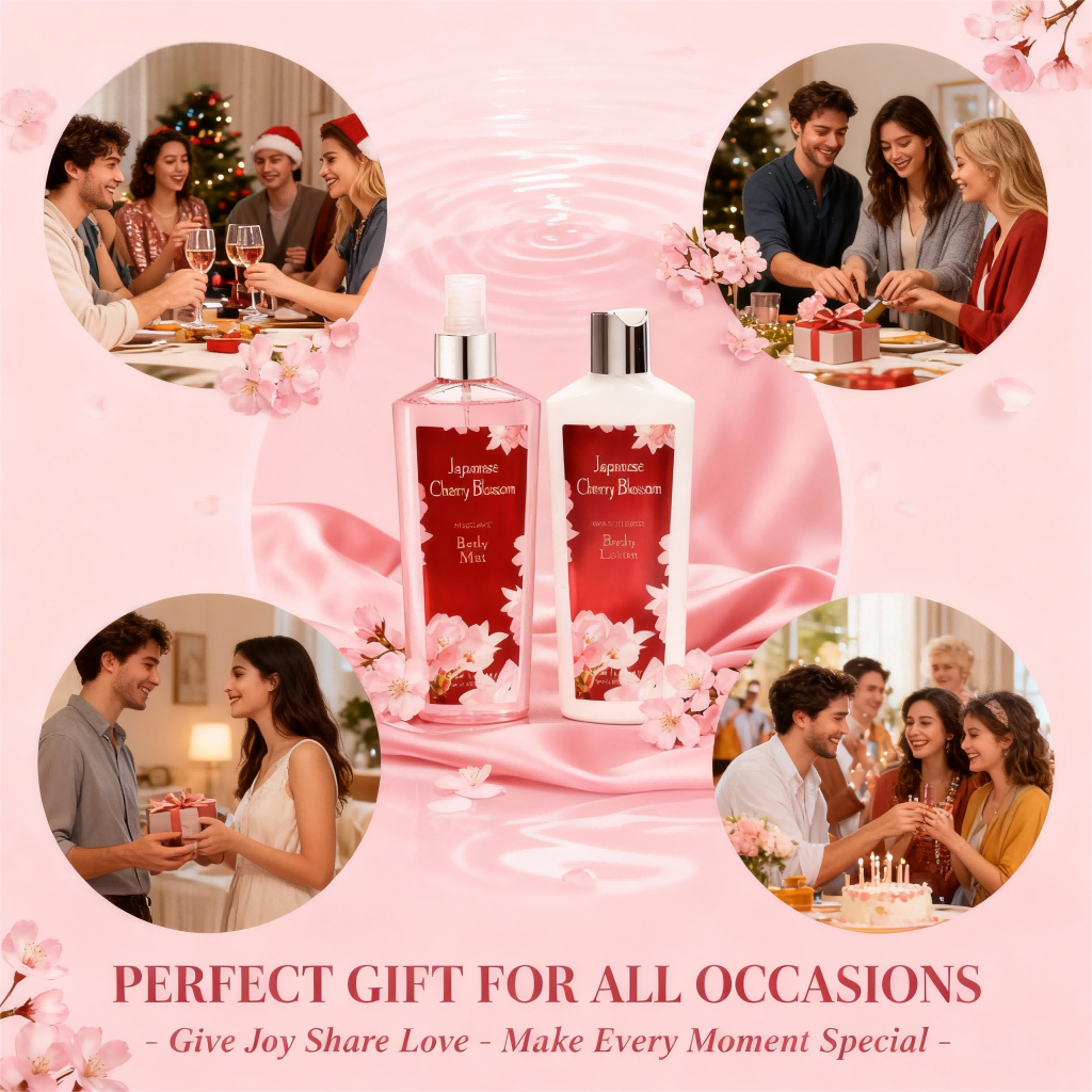 Japanese Cherry Blossom Body Lotion & Mist Gift Set
