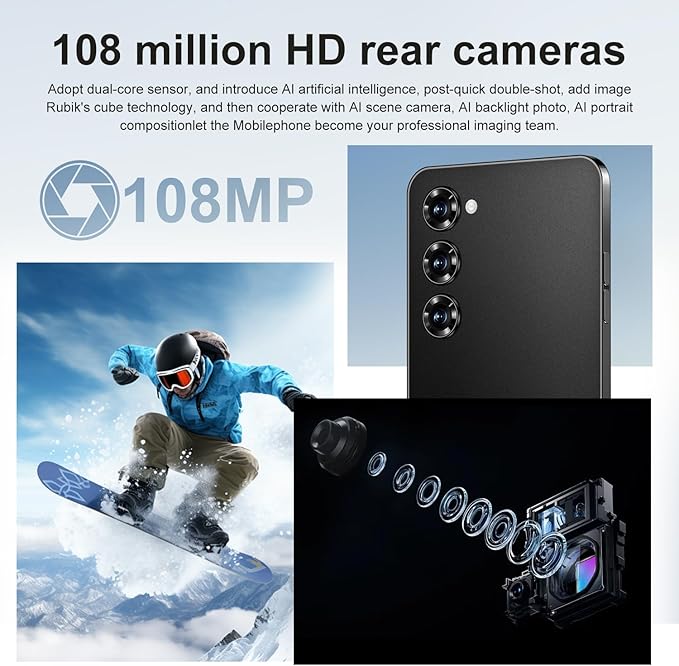 C24 Ultra 5G Unlocked Smartphone | 6.8" HD | 12GB 512GB | 80MP | 6800mAh | Android 14