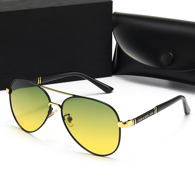 Polarized Color-Changing Sunglasses | Metal Full Frame | UV400 | TAC Lenses